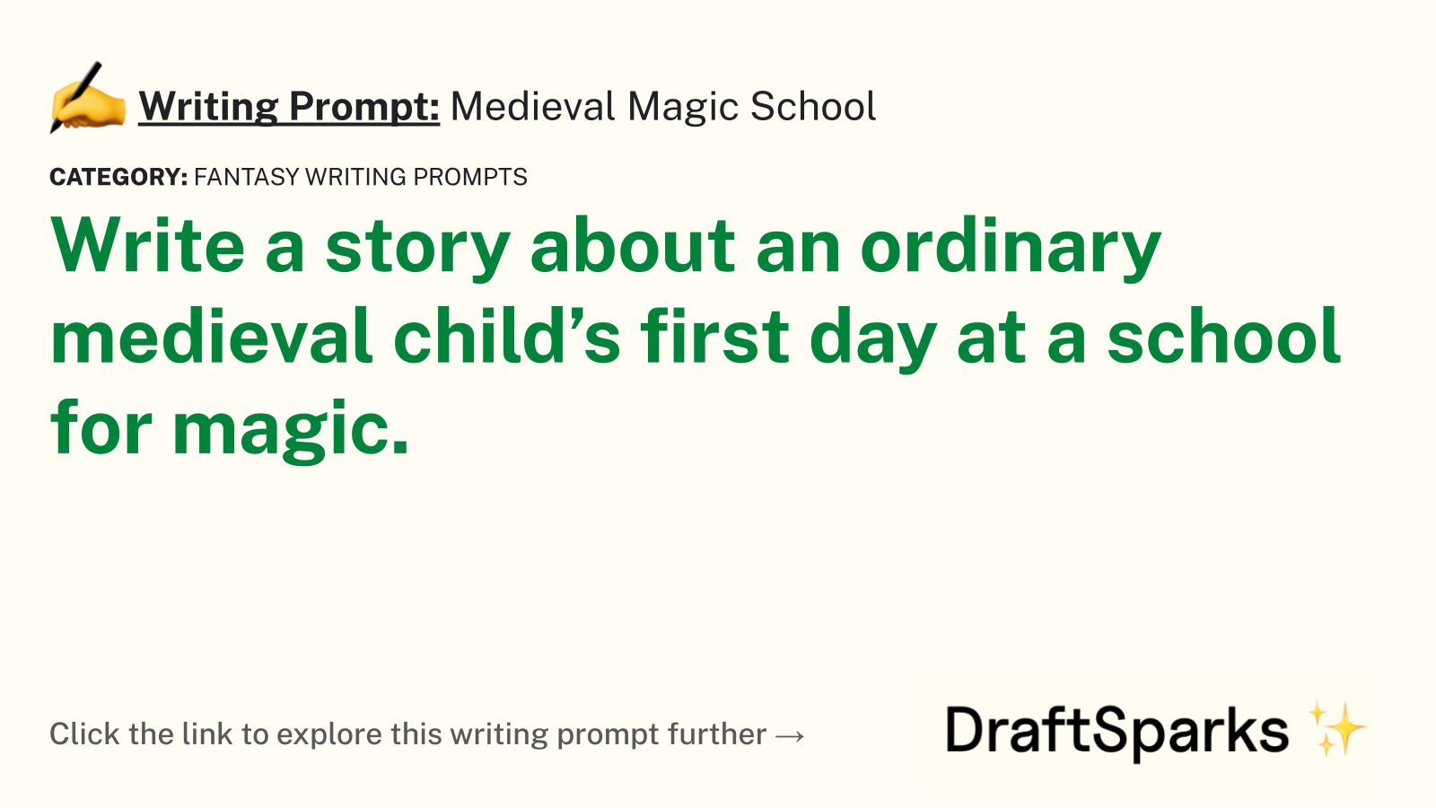 Medieval Magic School