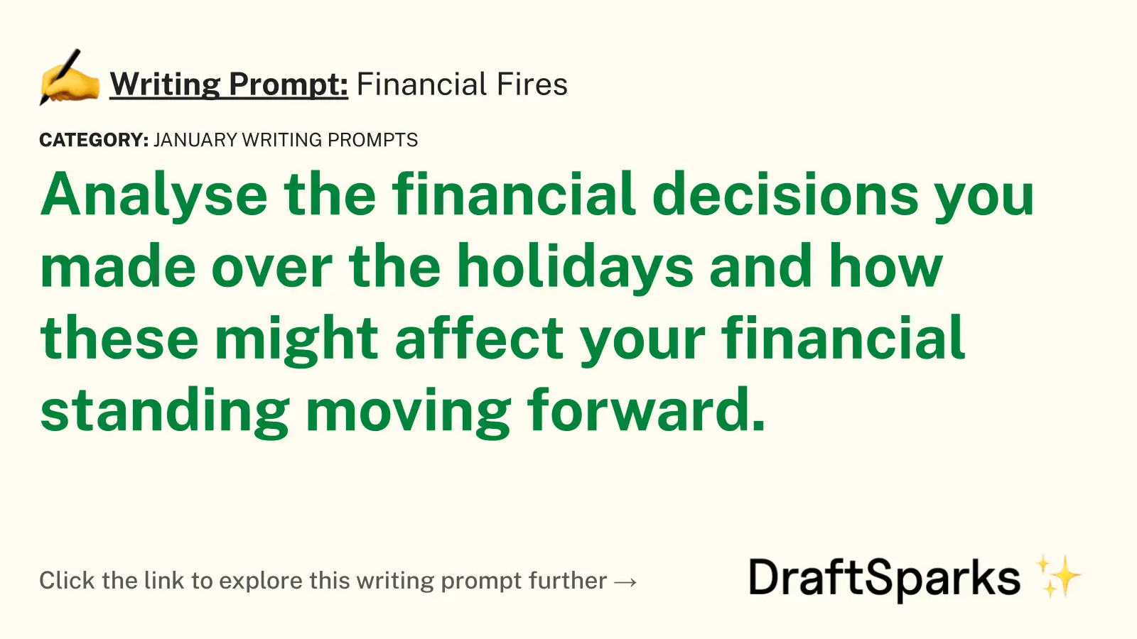 Financial Fires