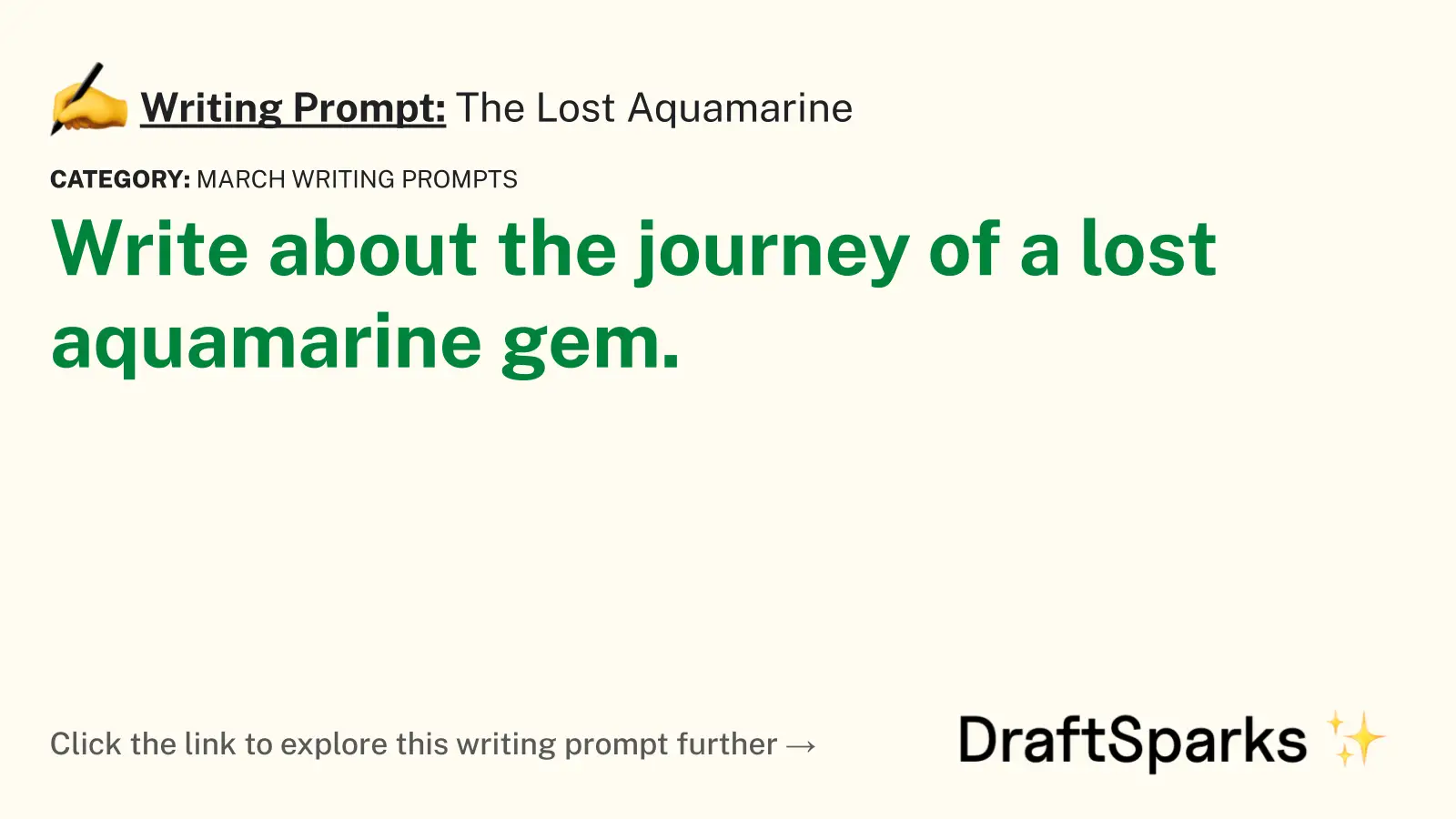 The Lost Aquamarine