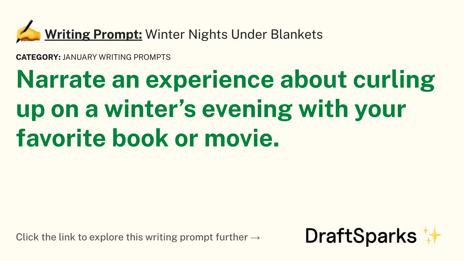 Winter Nights Under Blankets