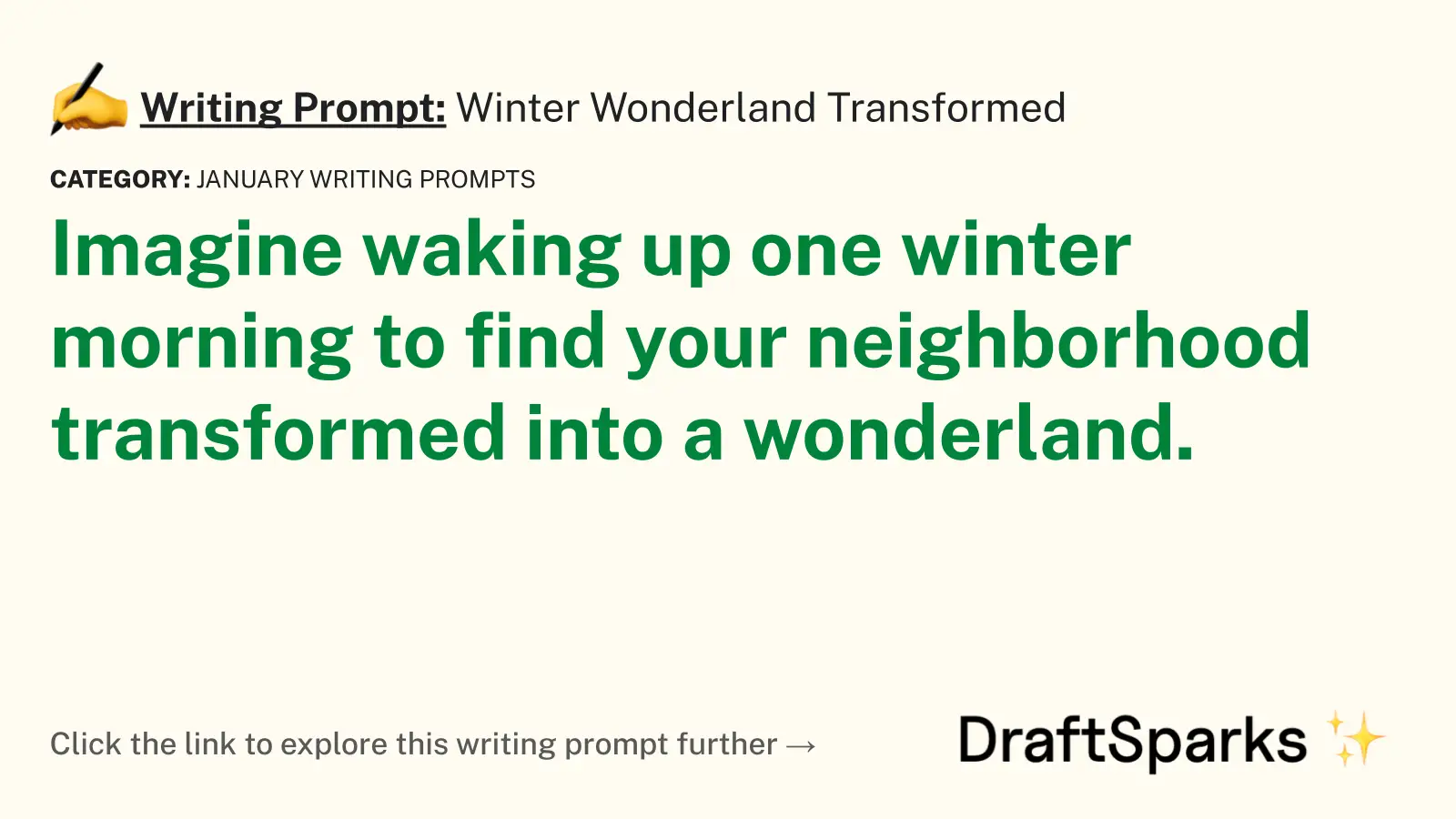 Winter Wonderland Transformed