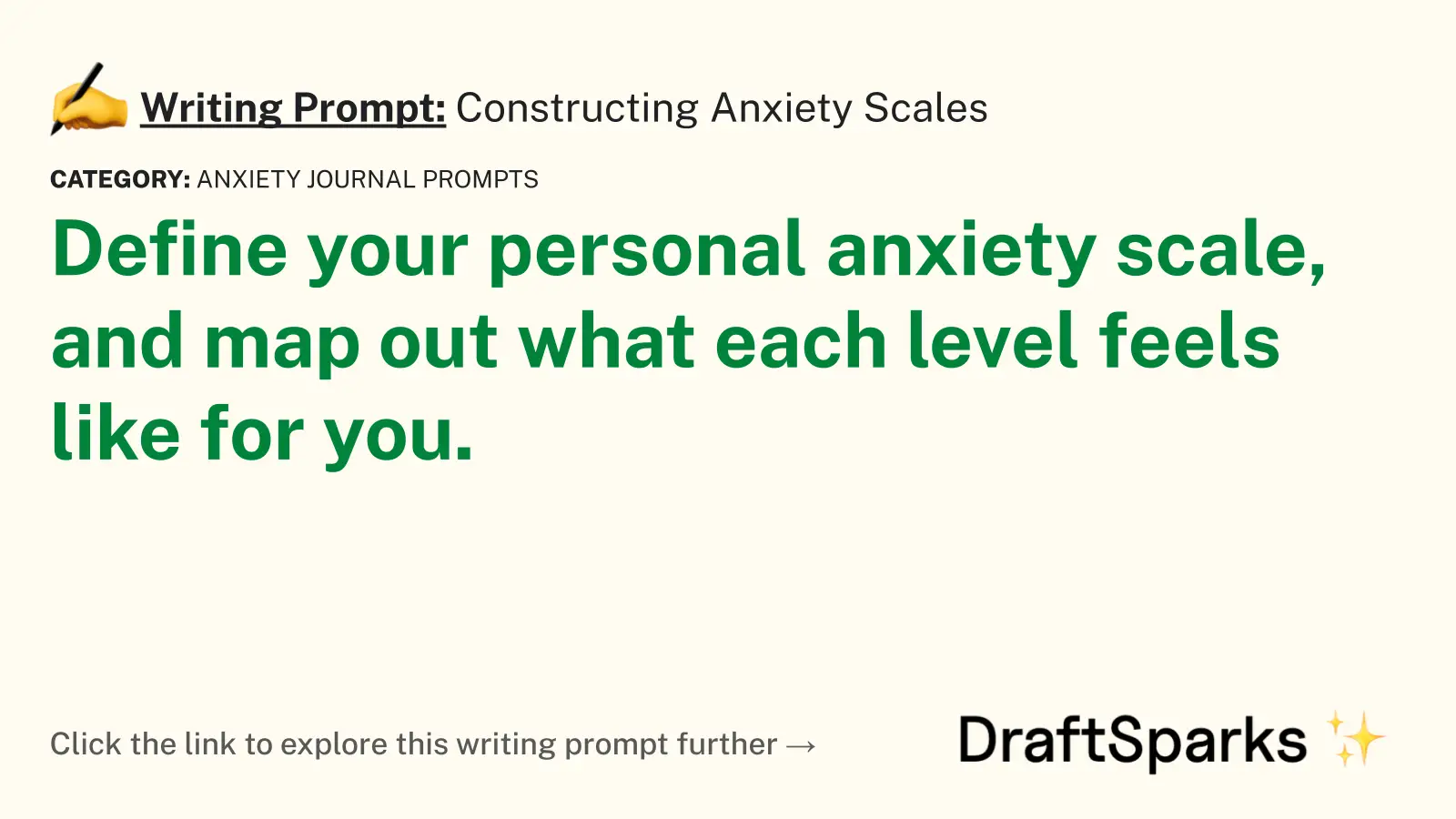 Constructing Anxiety Scales