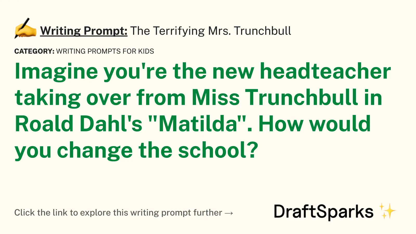 The Terrifying Mrs. Trunchbull