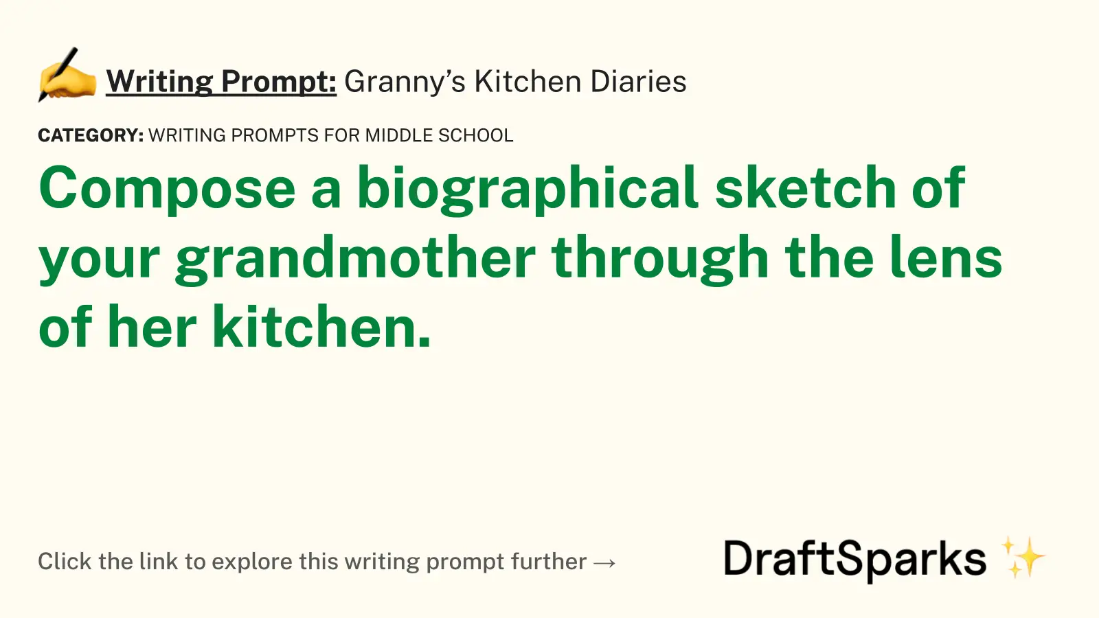 Granny’s Kitchen Diaries