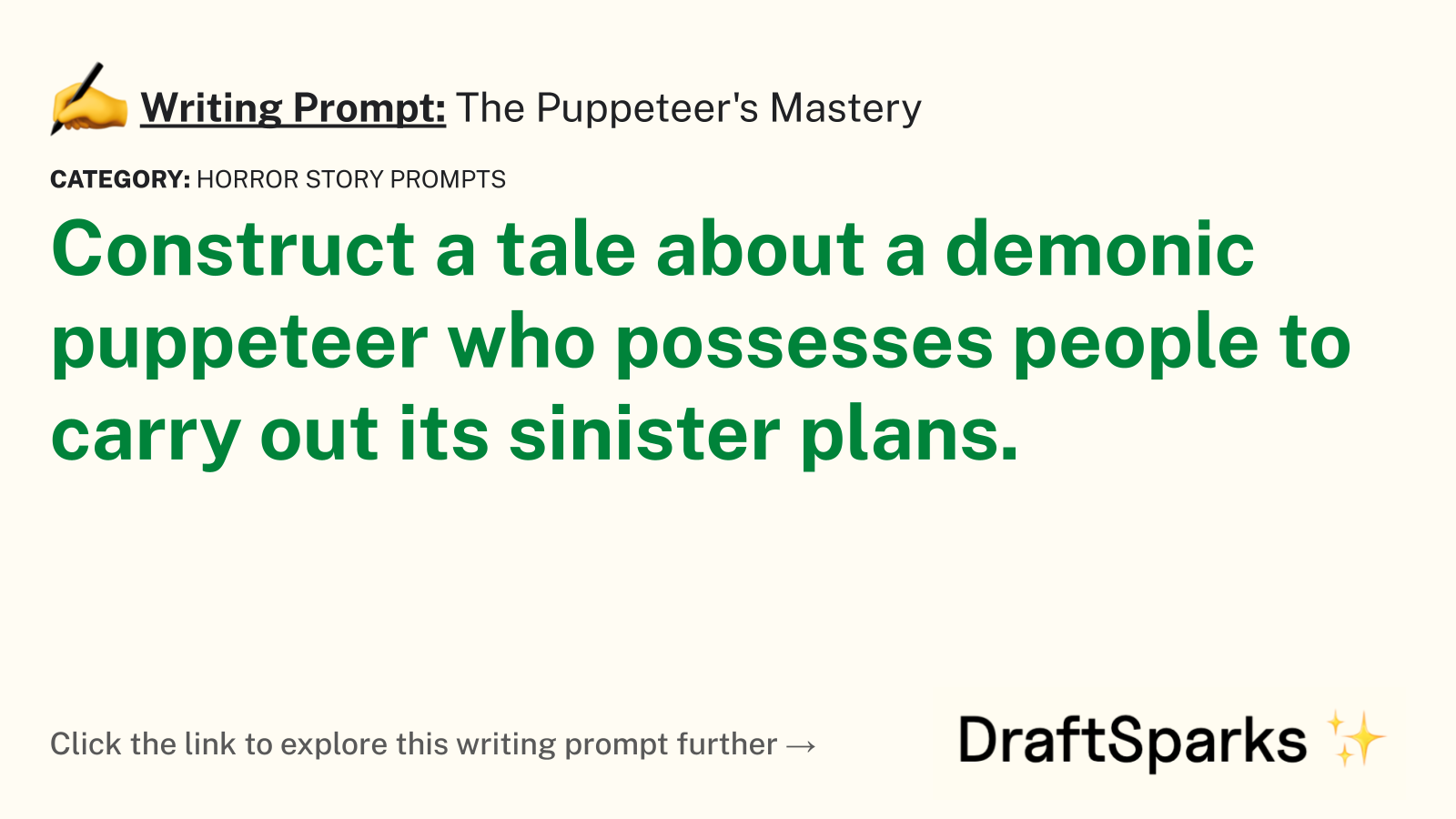 The Puppeteer’s Mastery