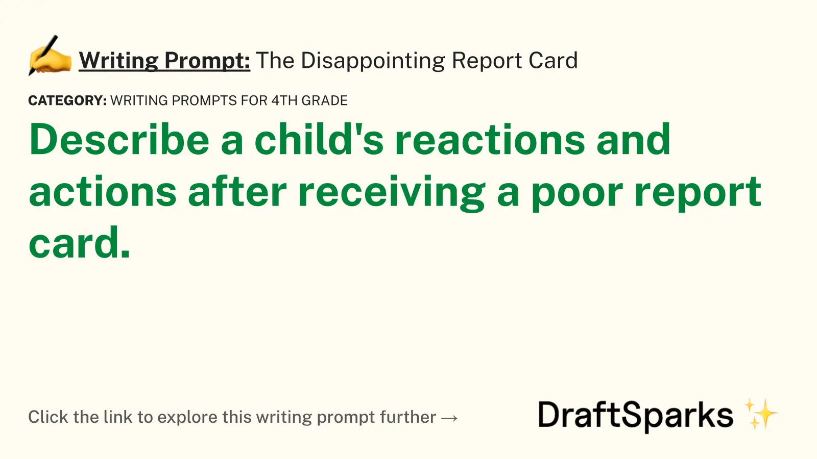 The Disappointing Report Card