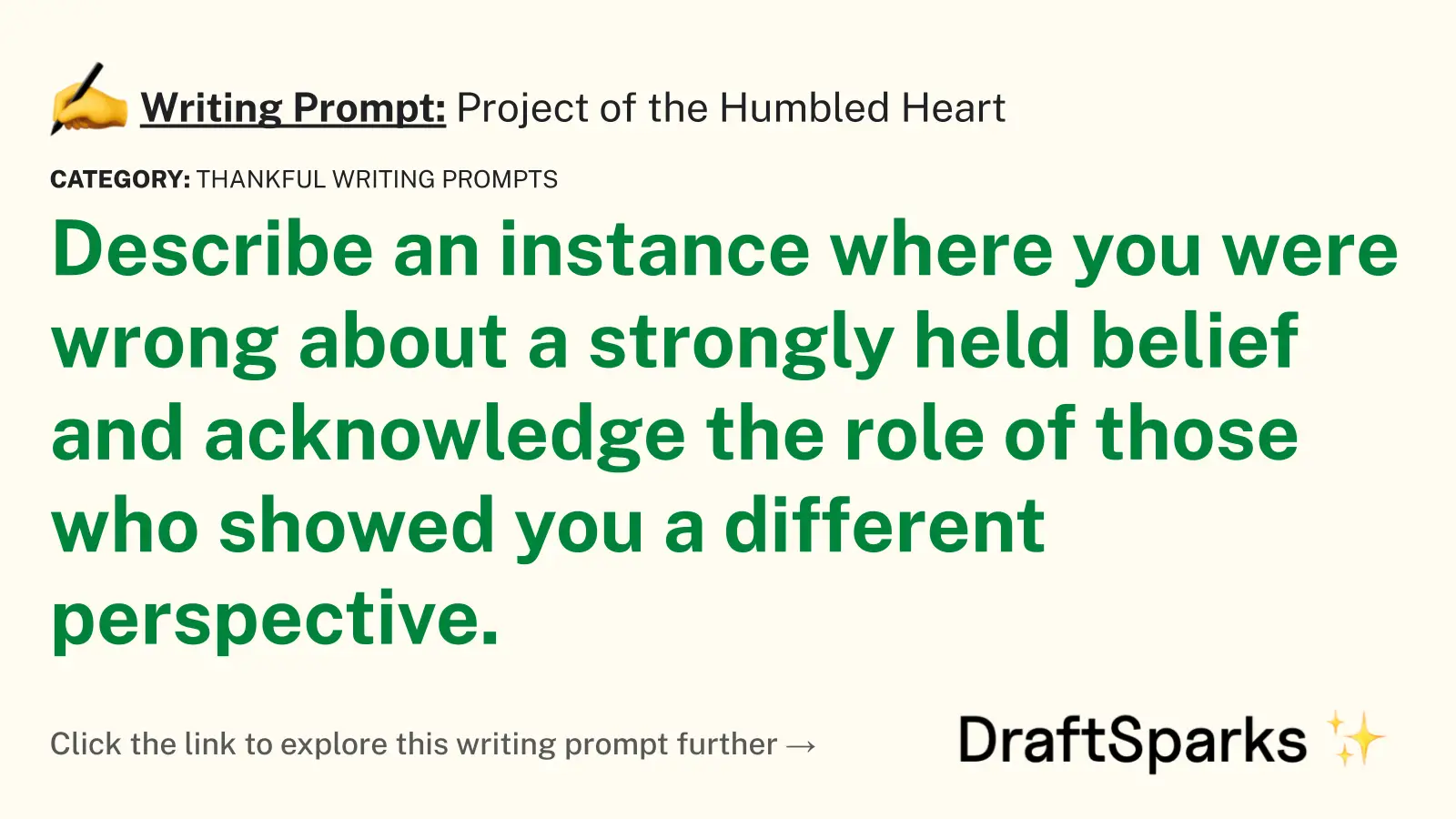Project of the Humbled Heart