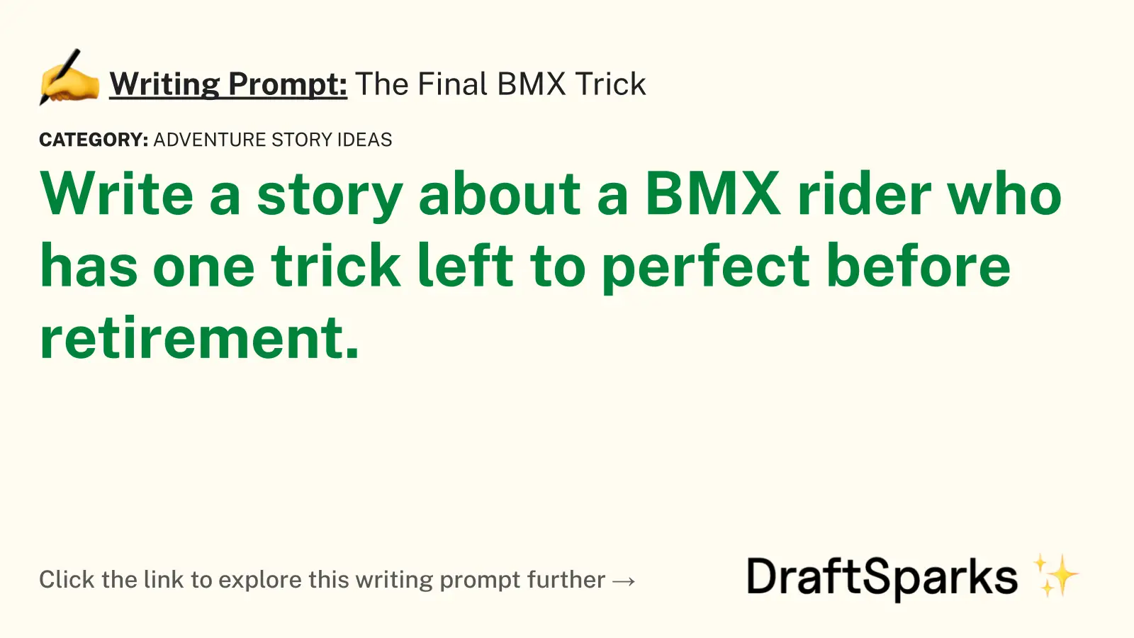 The Final BMX Trick