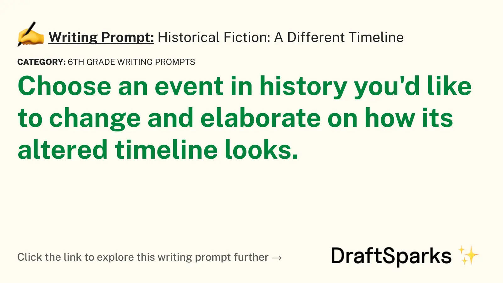 Historical Fiction: A Different Timeline