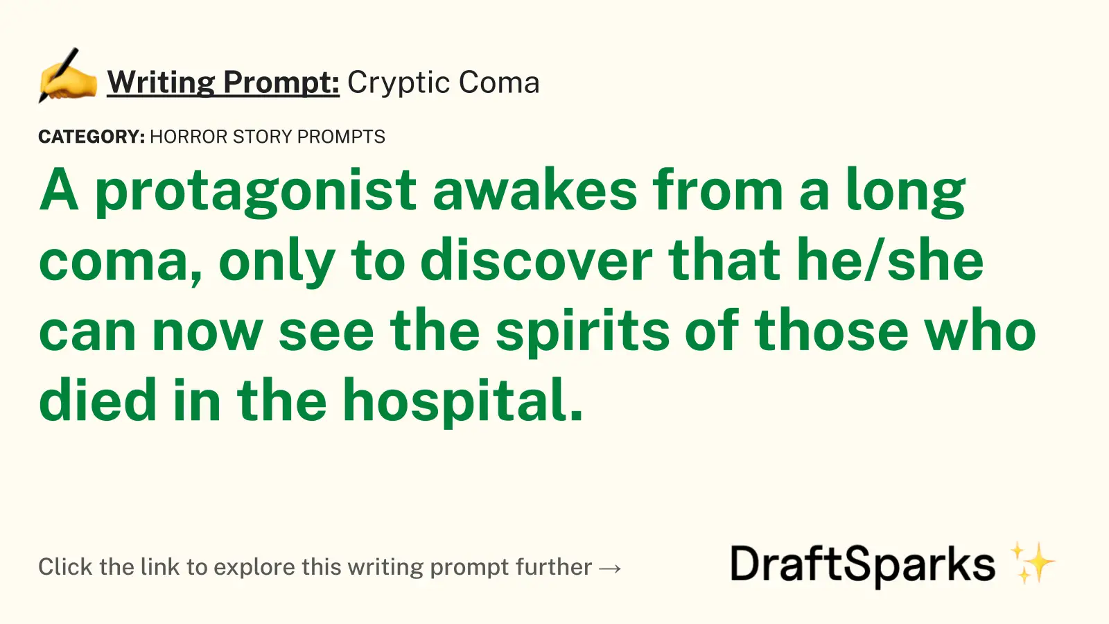 Cryptic Coma
