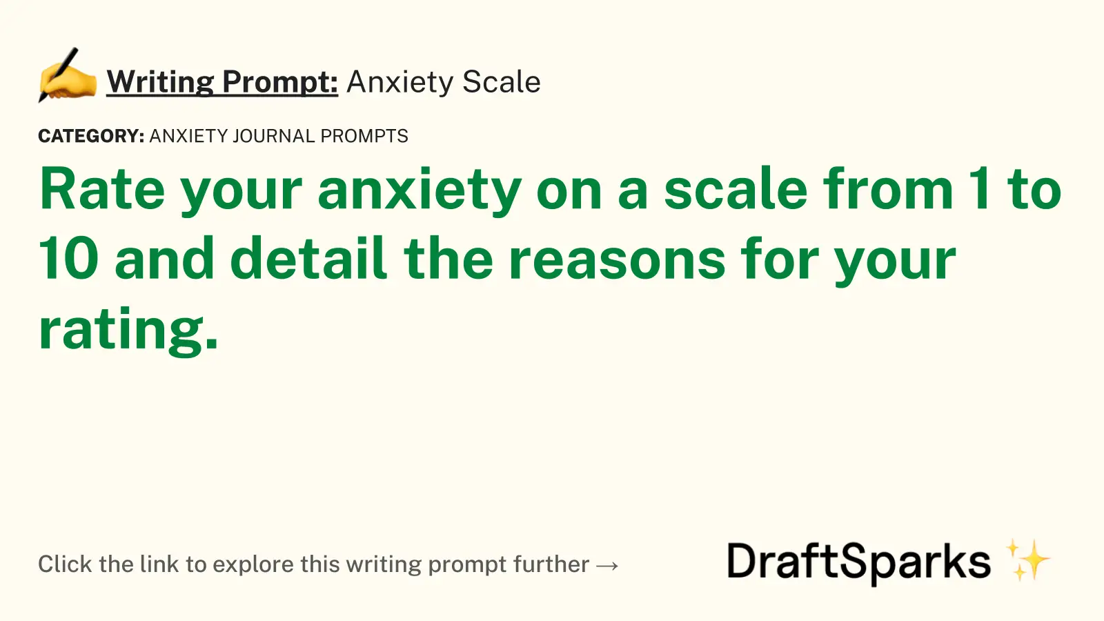 Anxiety Scale