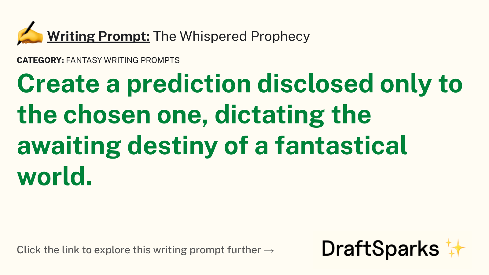 The Whispered Prophecy