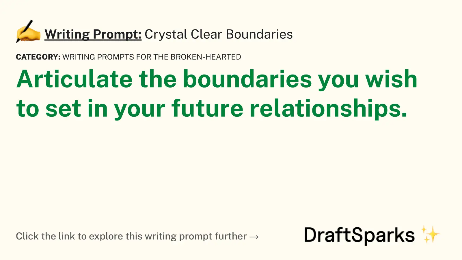 Crystal Clear Boundaries