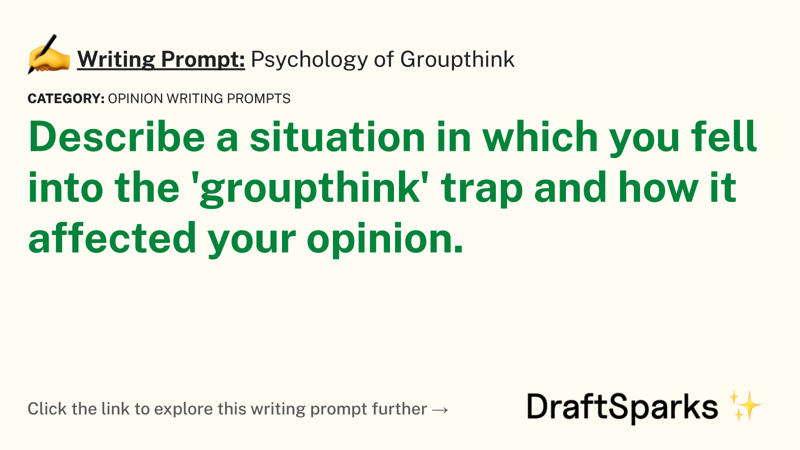 Psychology of Groupthink