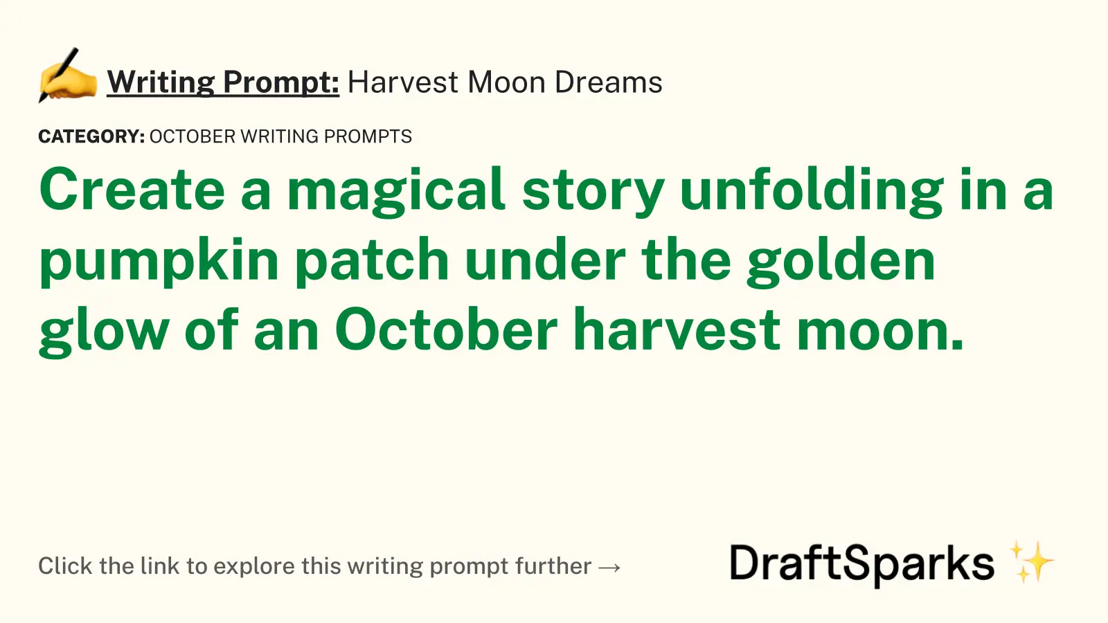 Harvest Moon Dreams