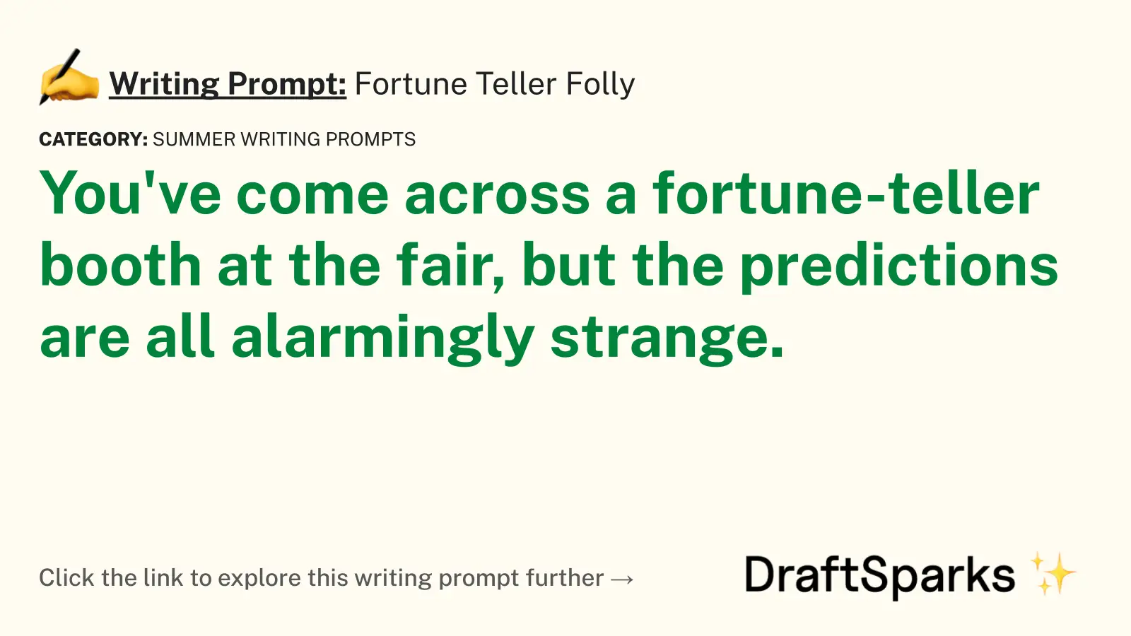 Fortune Teller Folly