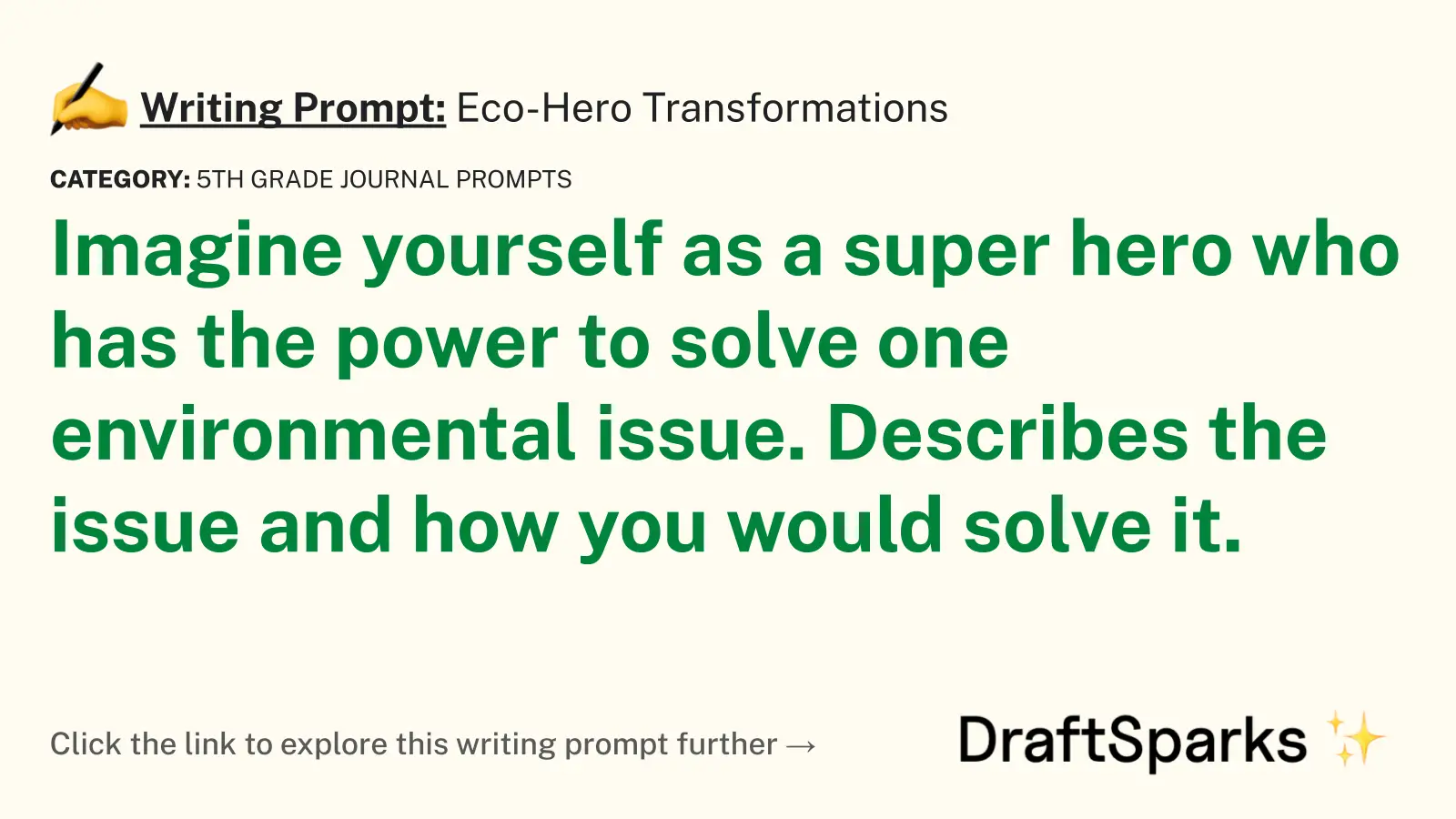 Eco-Hero Transformations