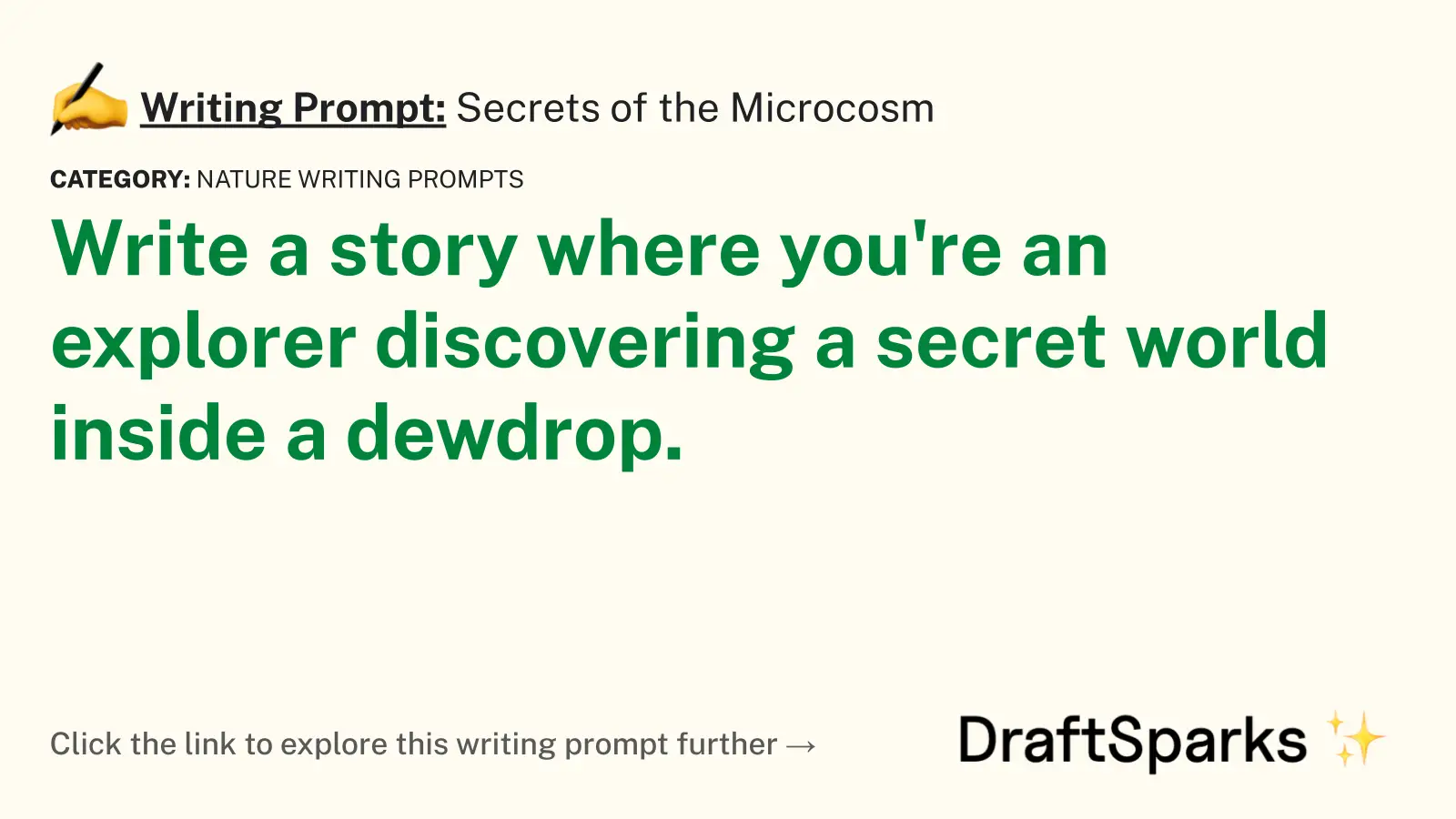 Secrets of the Microcosm