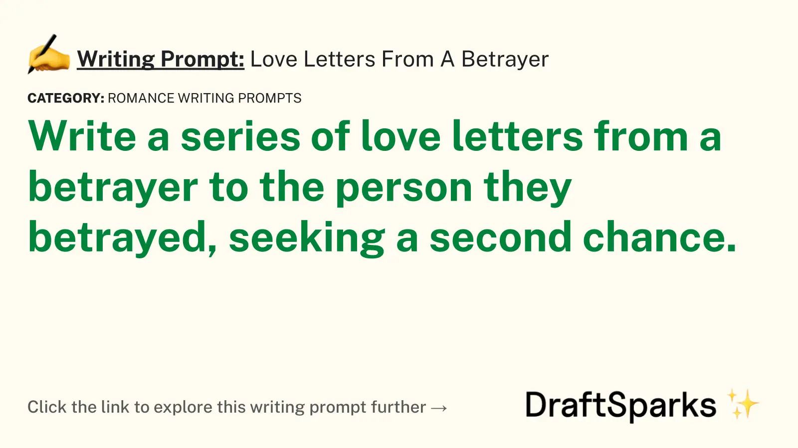 Love Letters From A Betrayer