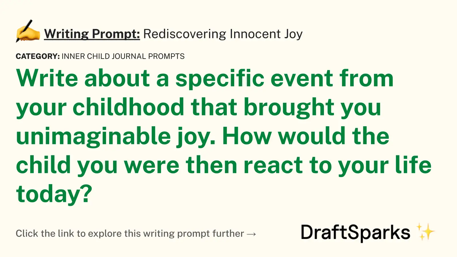 Rediscovering Innocent Joy