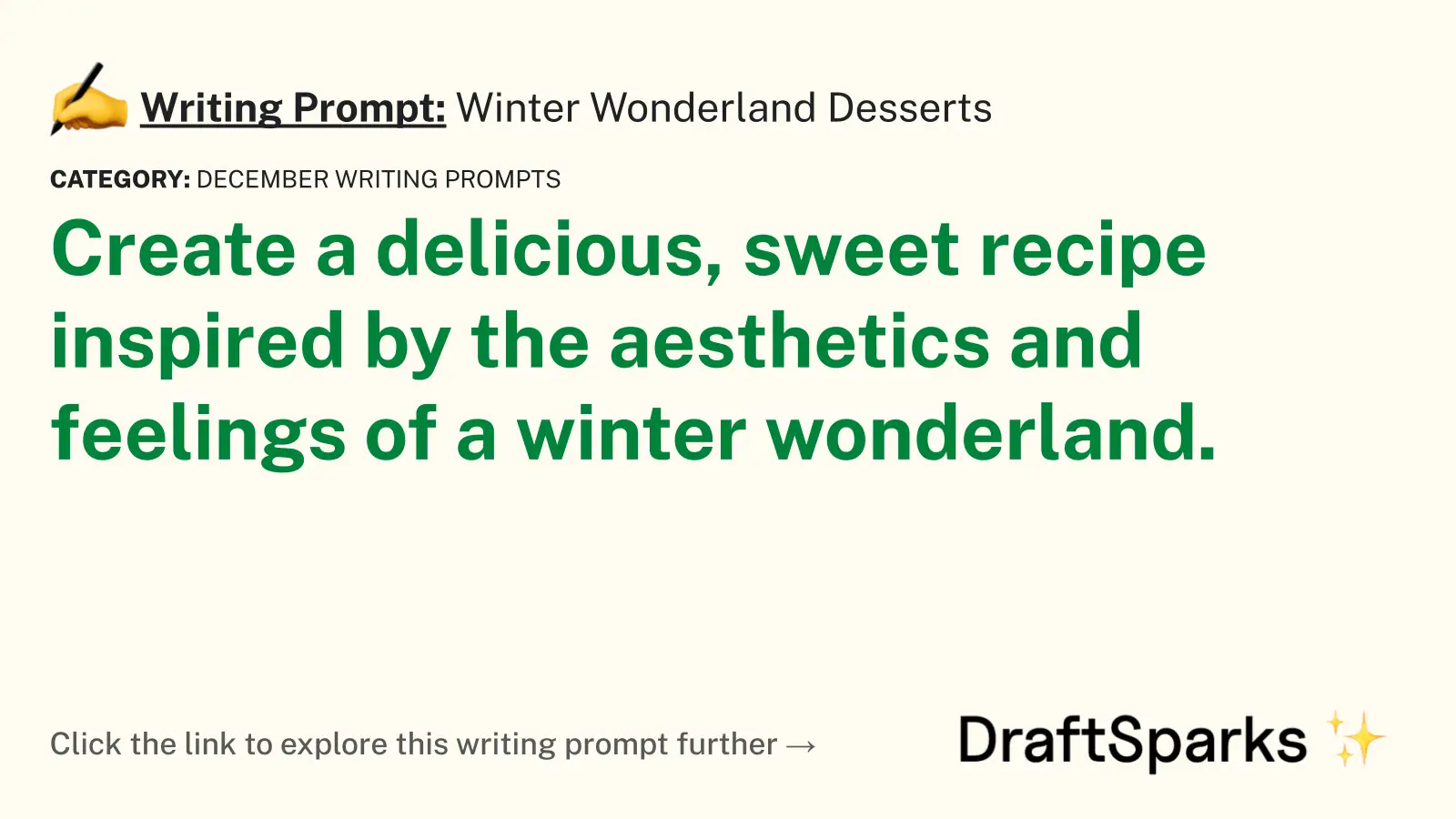 Winter Wonderland Desserts