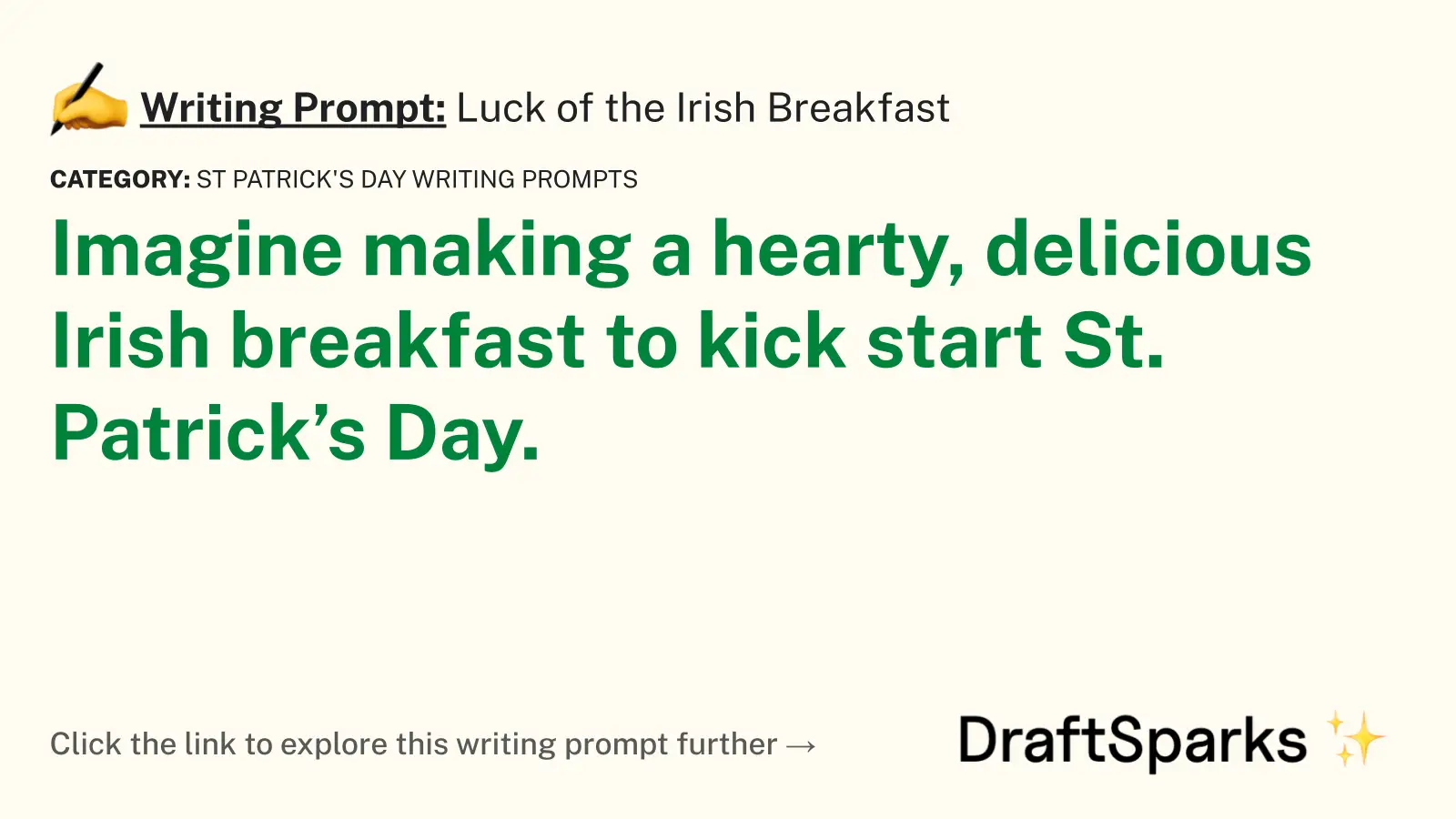 Luck of the Irish Breakfast