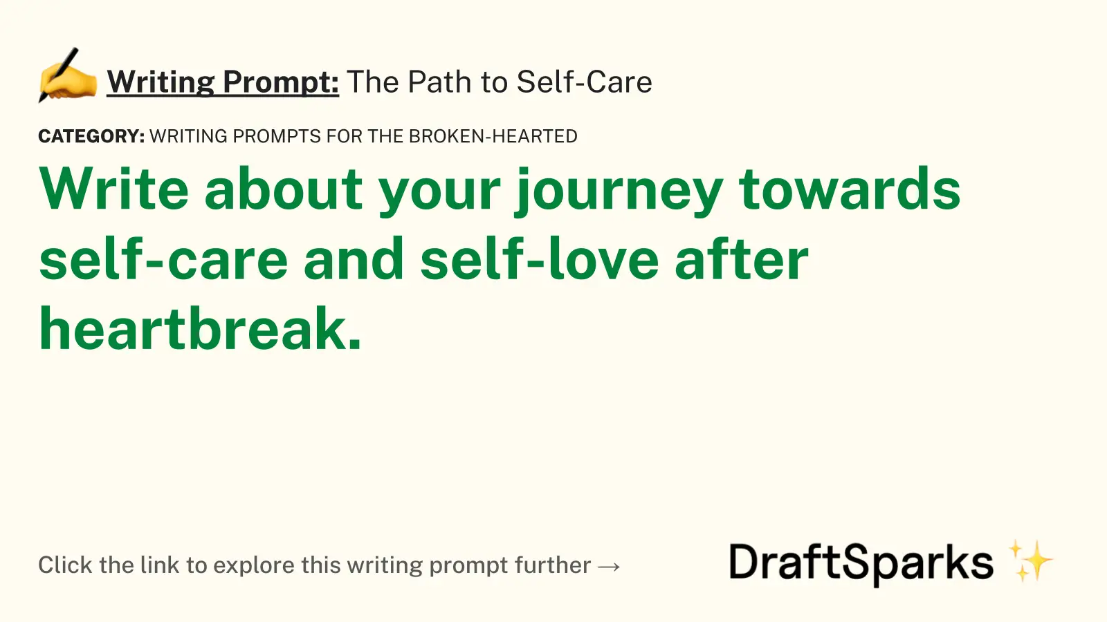 The Path to Self-Care