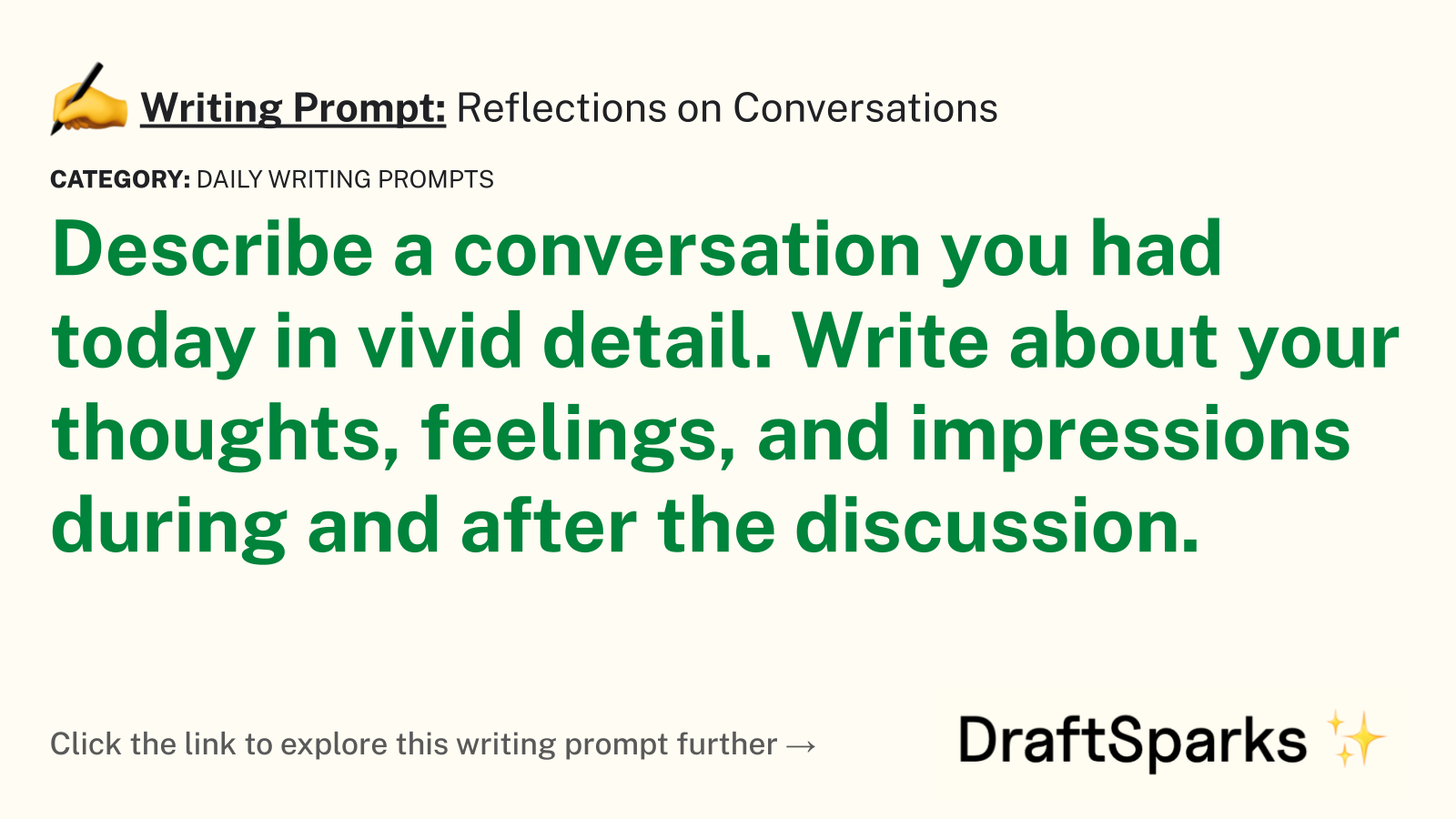 Reflections on Conversations