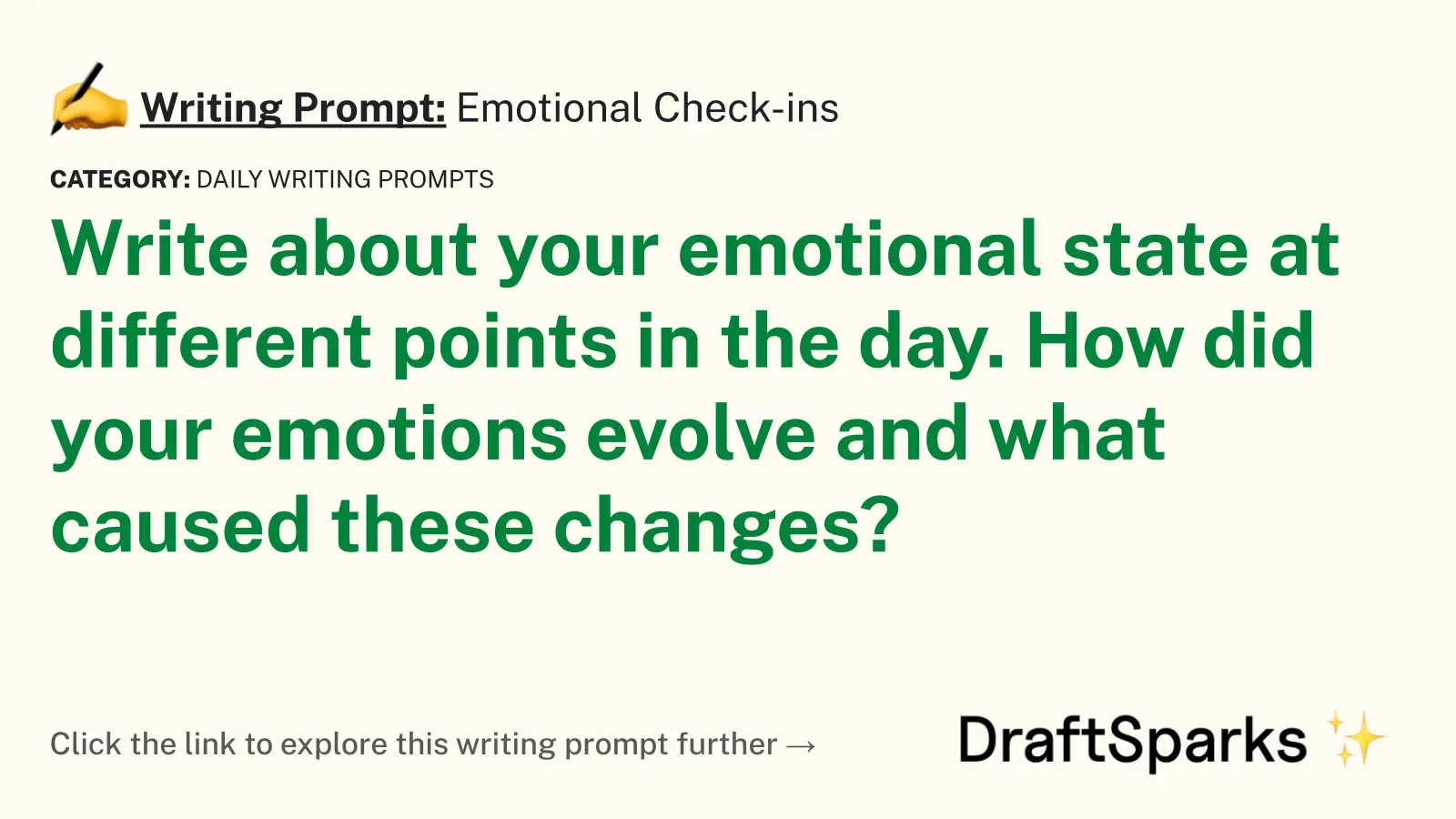 Emotional Check-ins