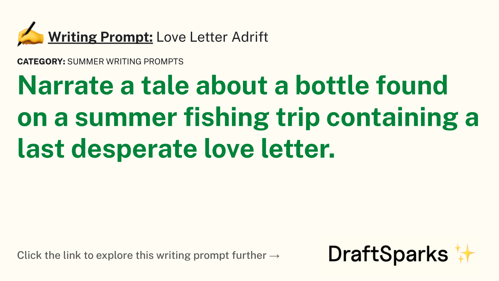 Love Letter Adrift