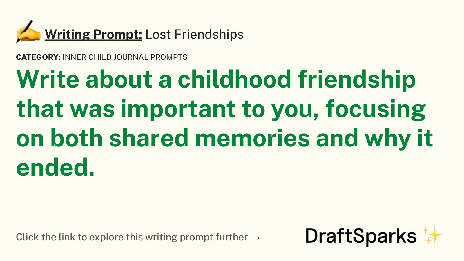 Lost Friendships