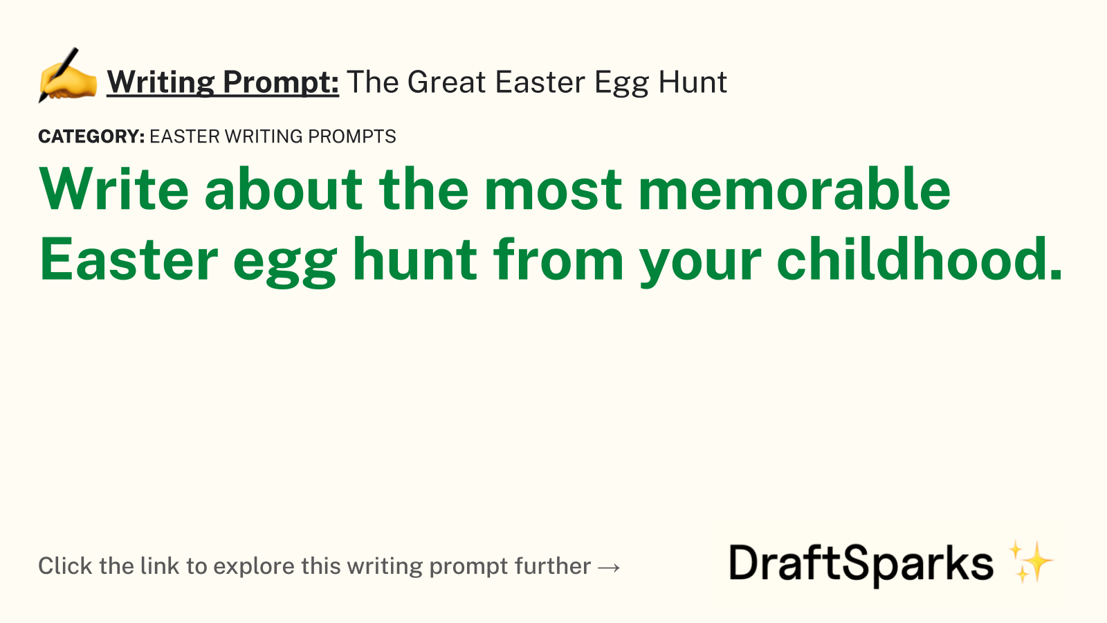 The Great Easter Egg Hunt