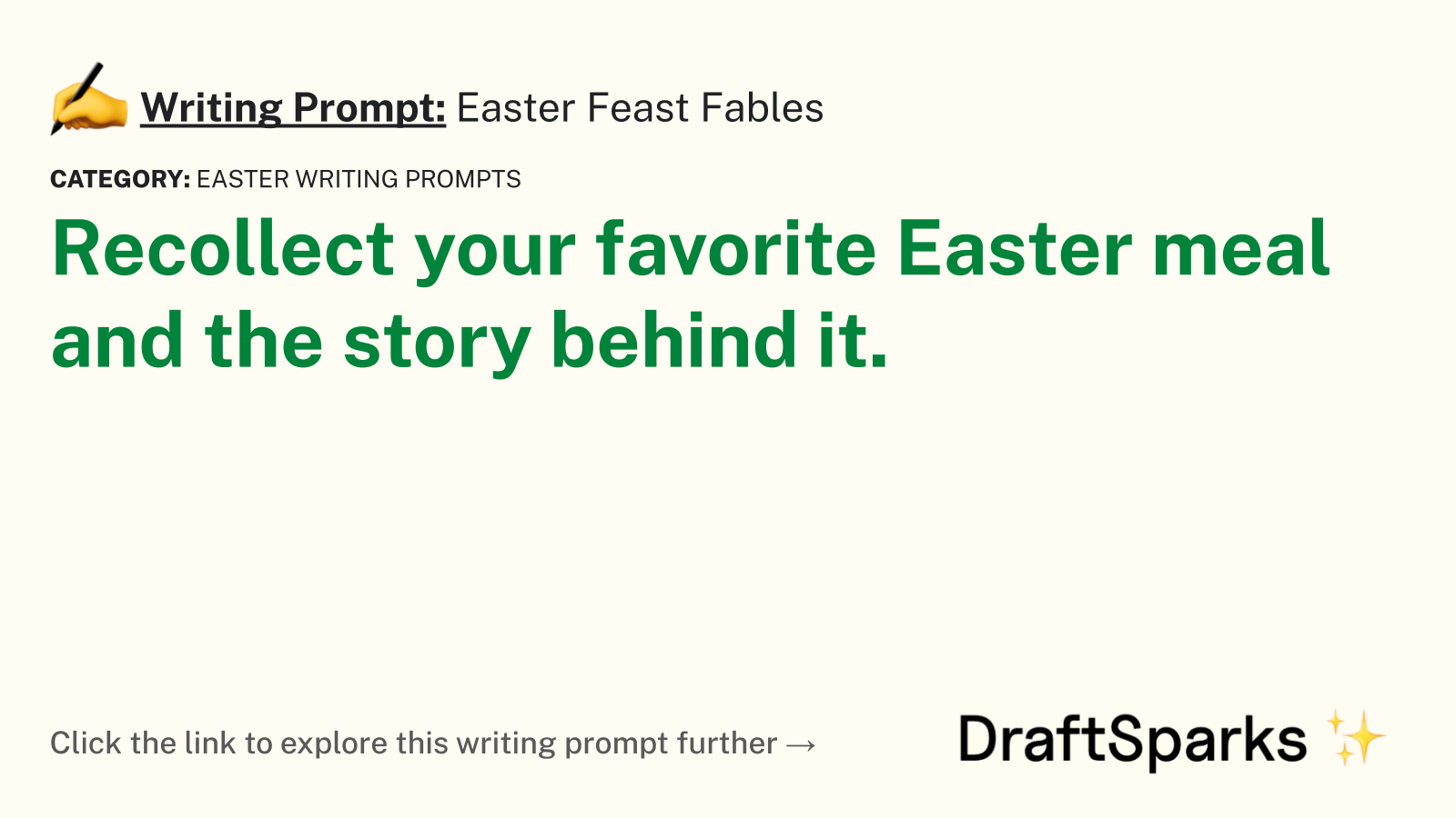 Easter Feast Fables