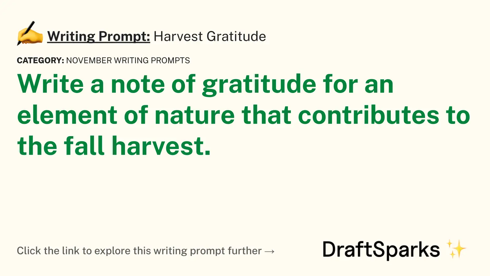 Harvest Gratitude