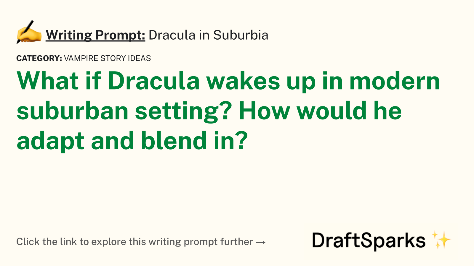 Dracula in Suburbia