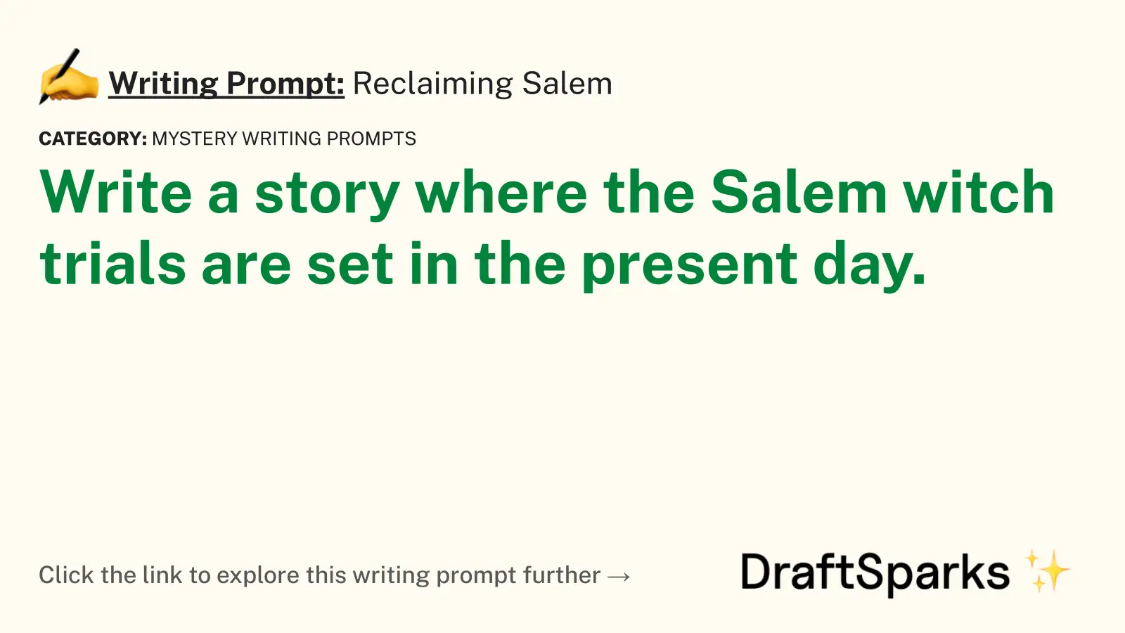 Reclaiming Salem