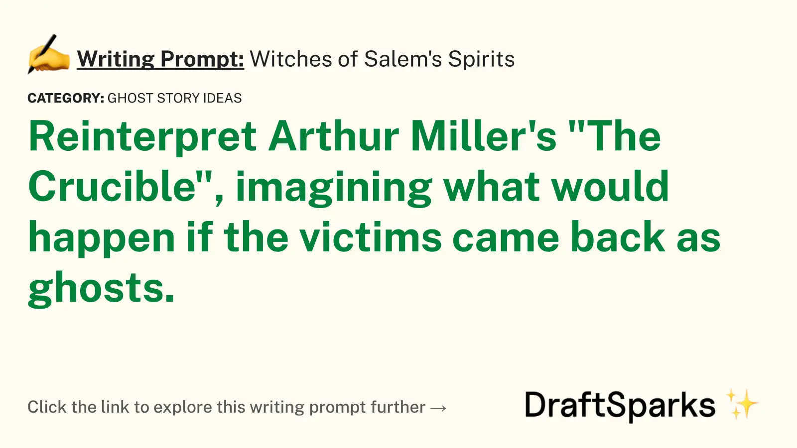 Witches of Salem’s Spirits