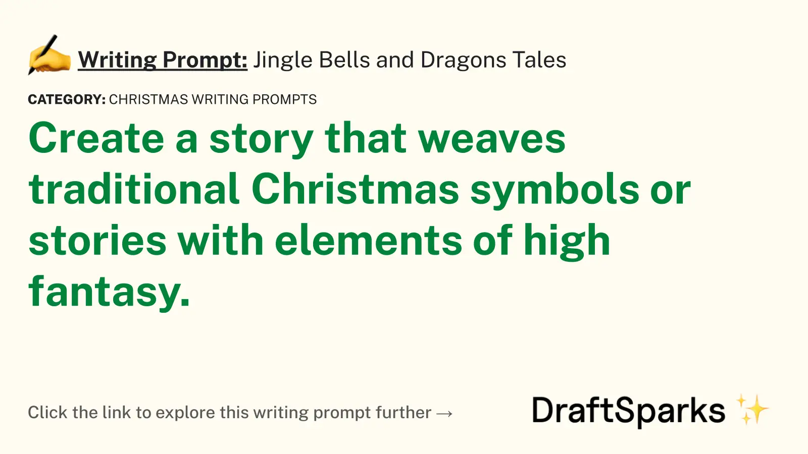 Jingle Bells and Dragons Tales