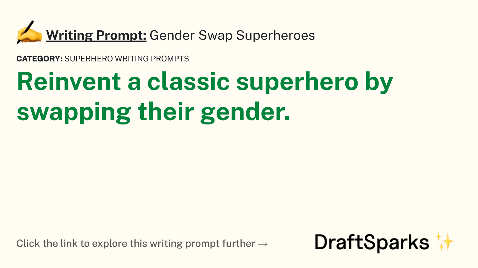 Gender Swap Superheroes
