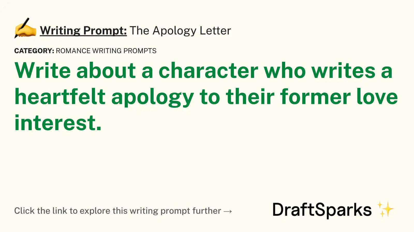 The Apology Letter