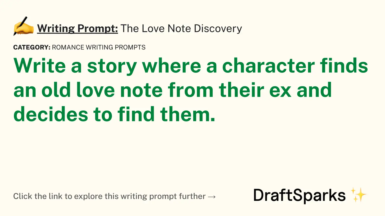 The Love Note Discovery