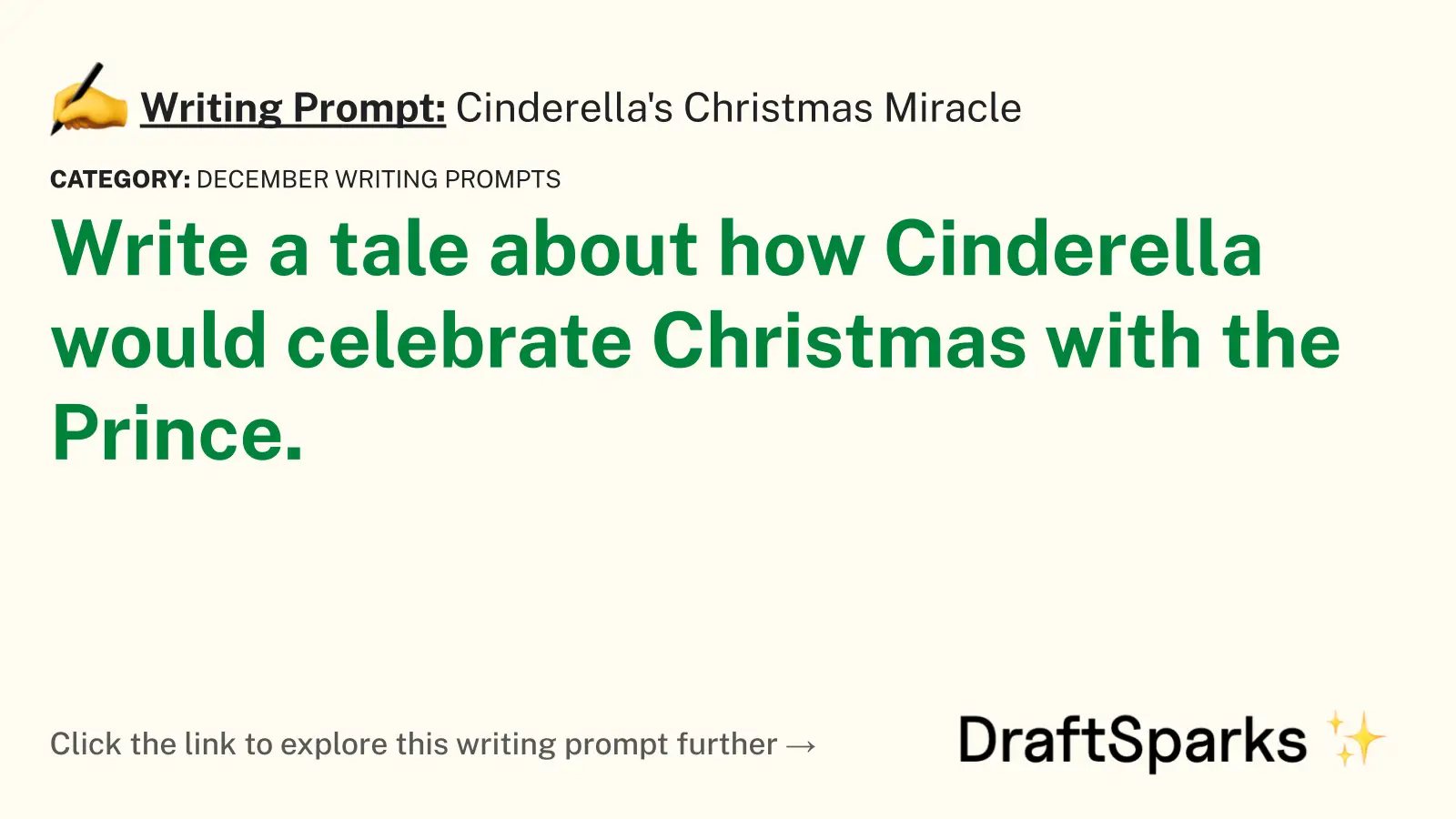 Cinderella’s Christmas Miracle