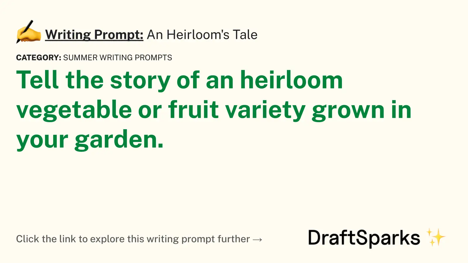 An Heirloom’s Tale