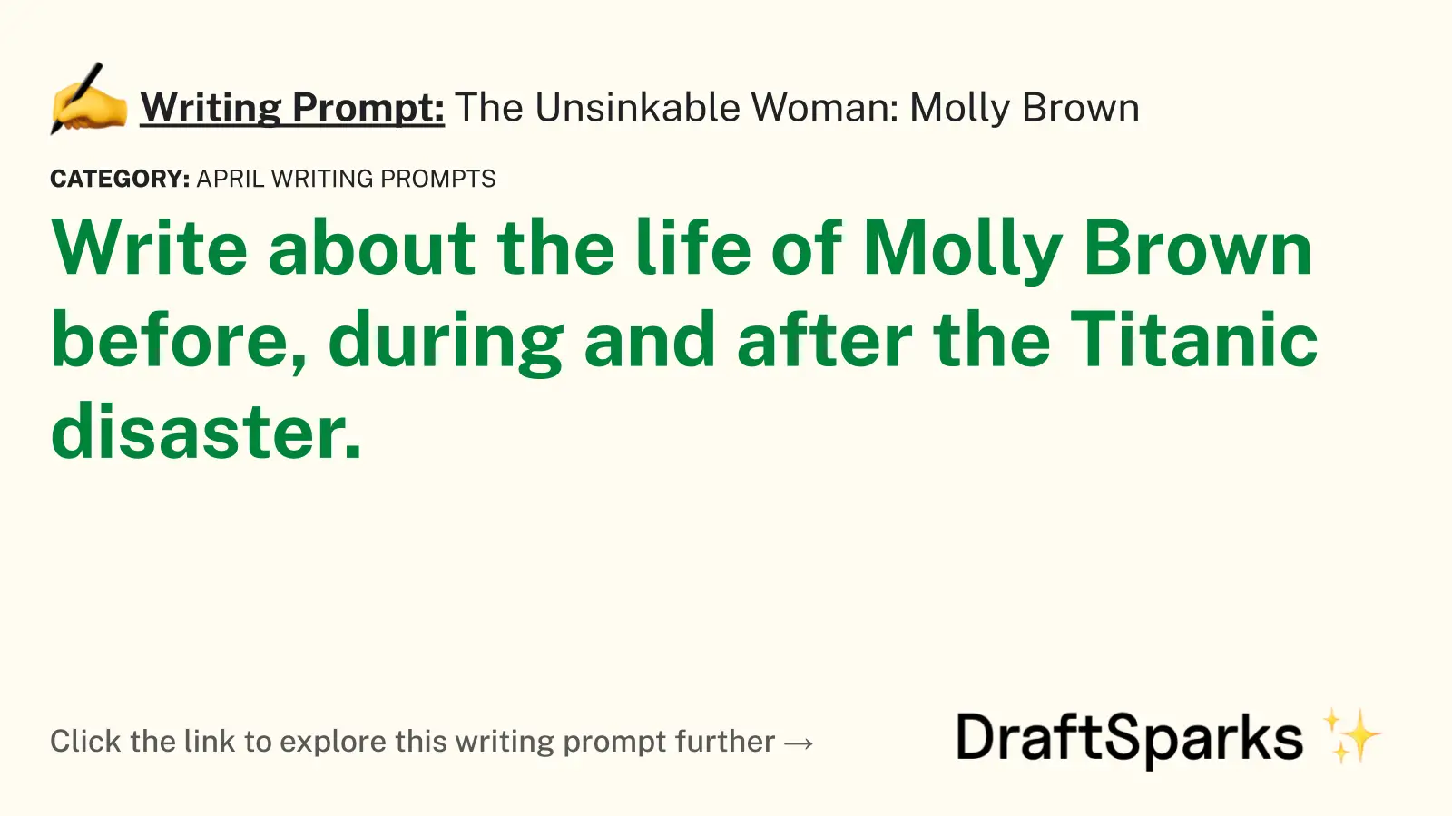 The Unsinkable Woman: Molly Brown