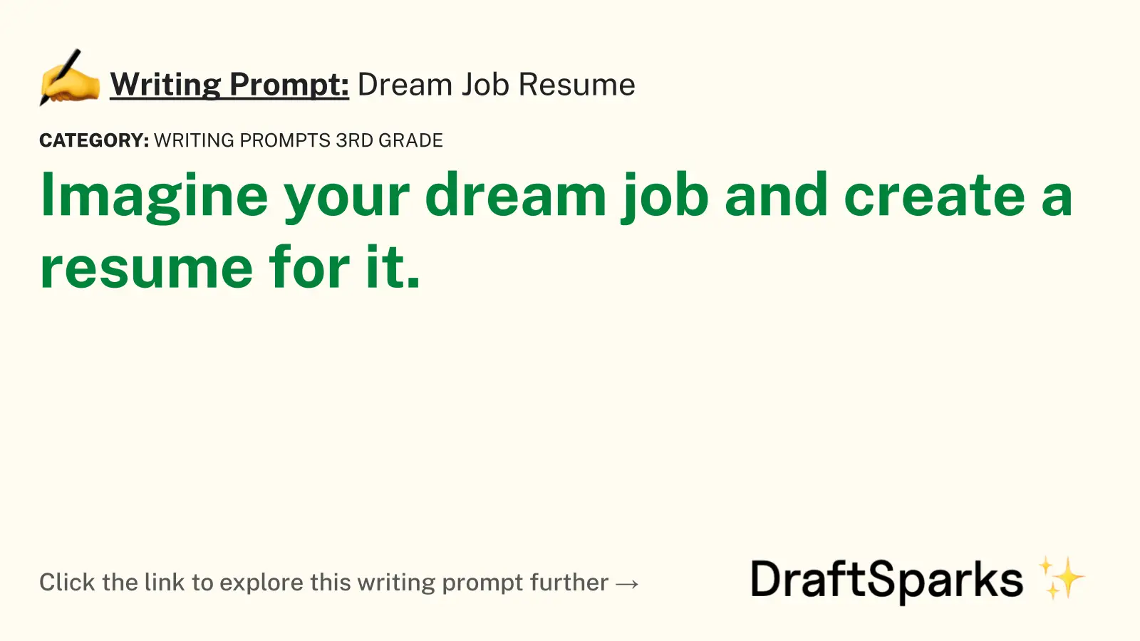 Dream Job Resume