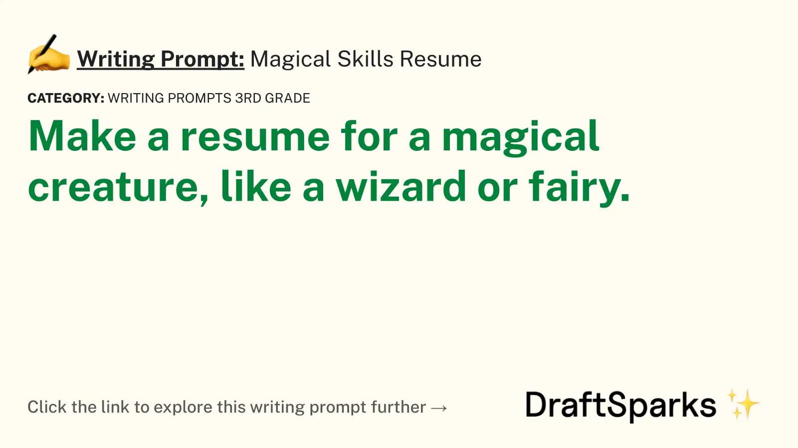 Magical Skills Resume