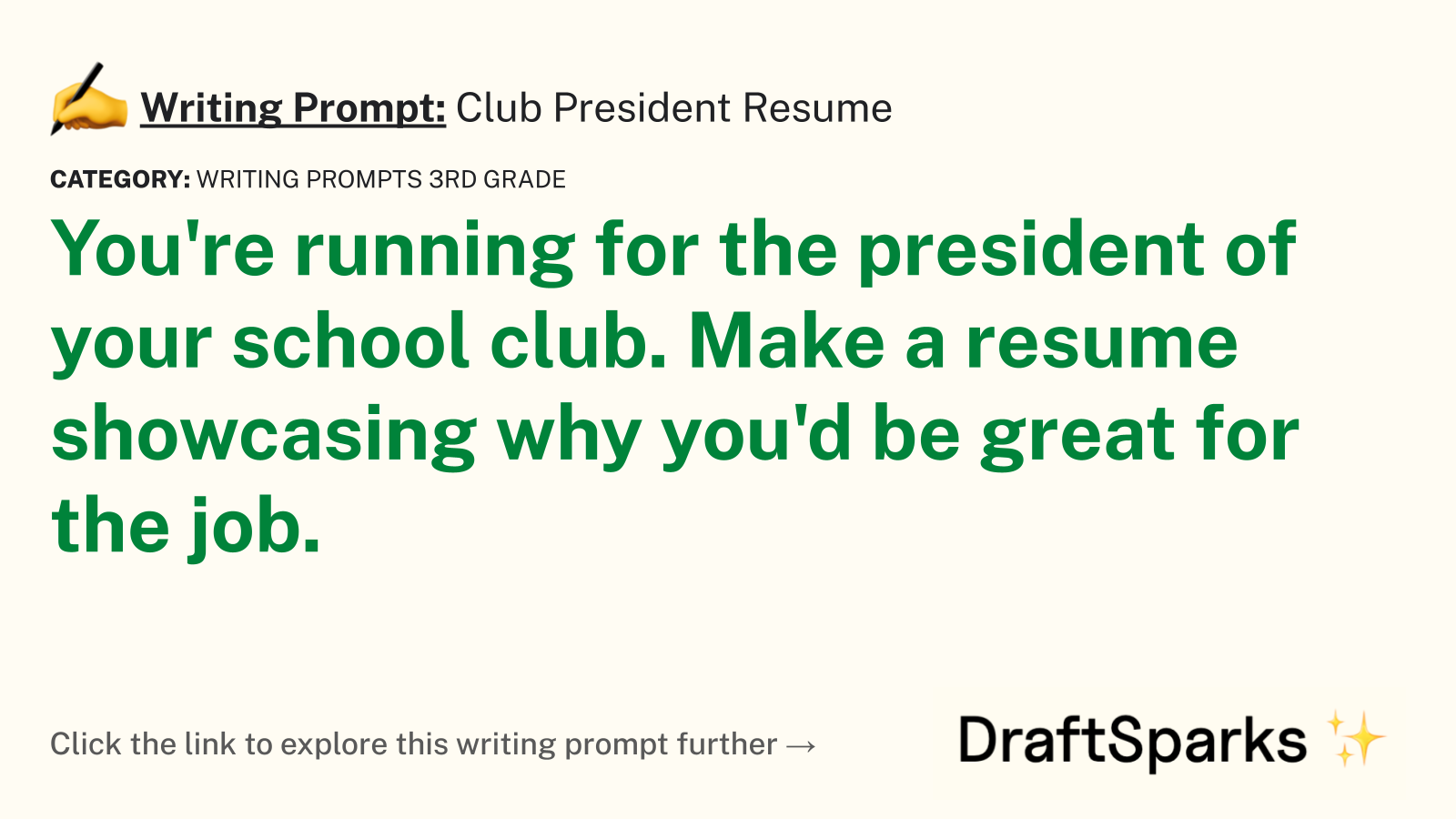 Club President Resume
