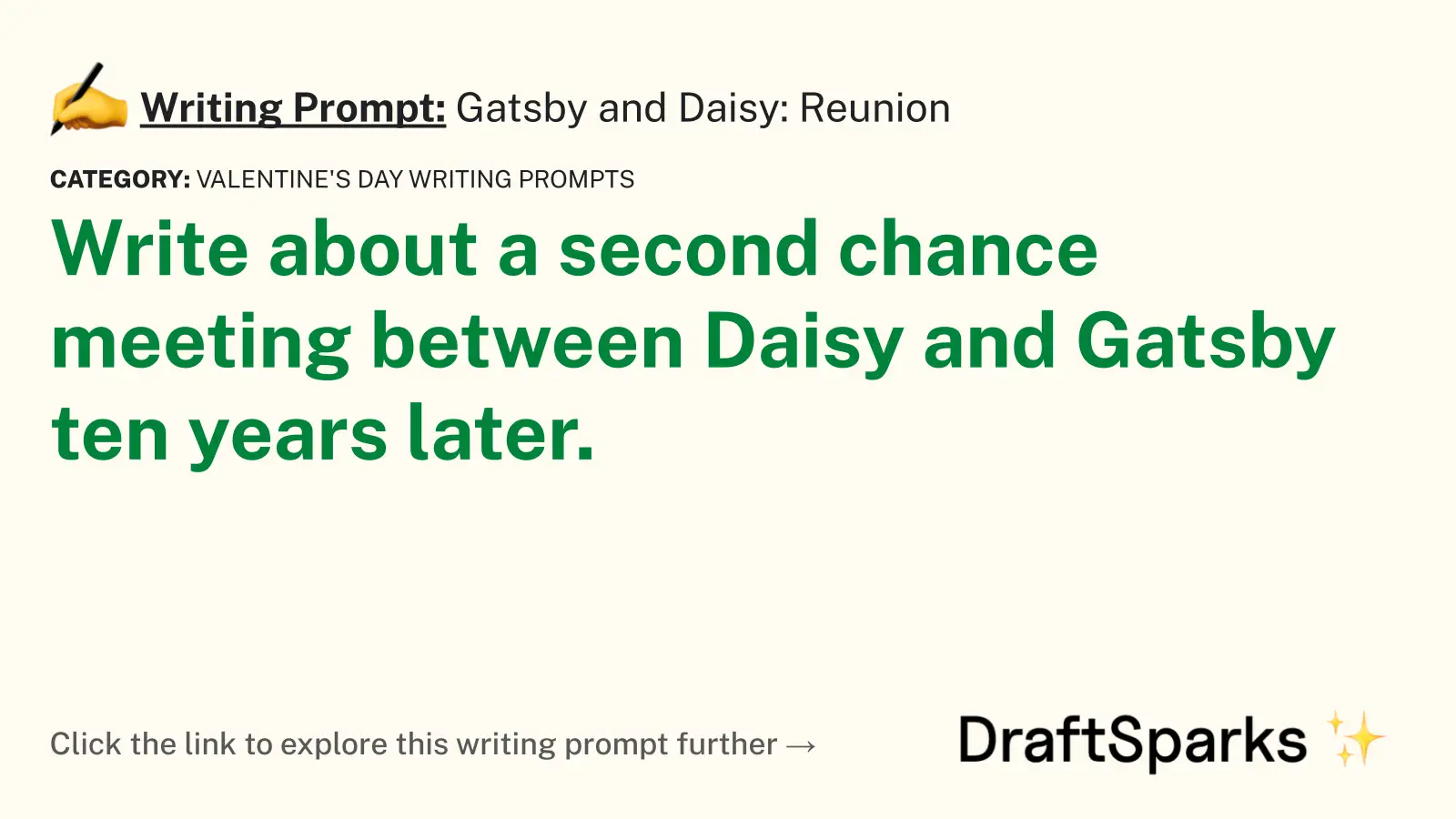 Gatsby and Daisy: Reunion
