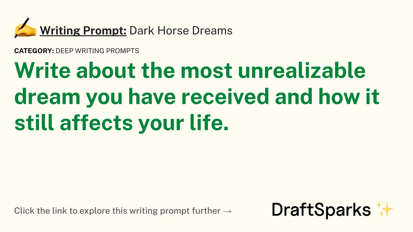 Dark Horse Dreams