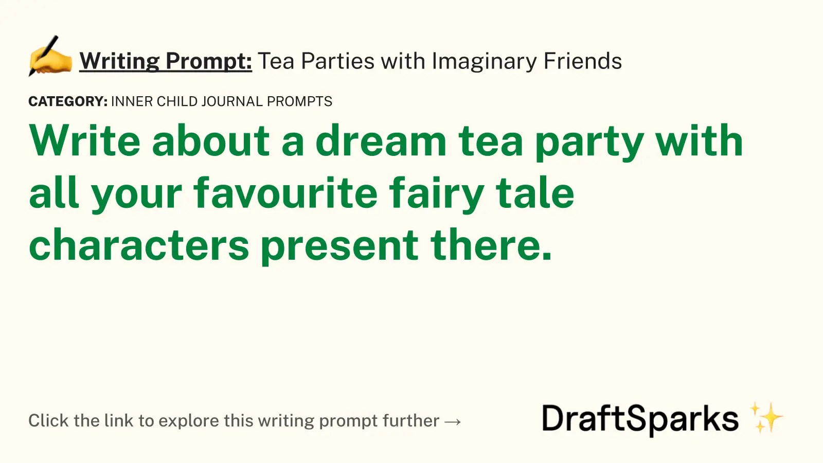 Tea Parties with Imaginary Friends